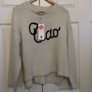 Wild fox knitted sweater